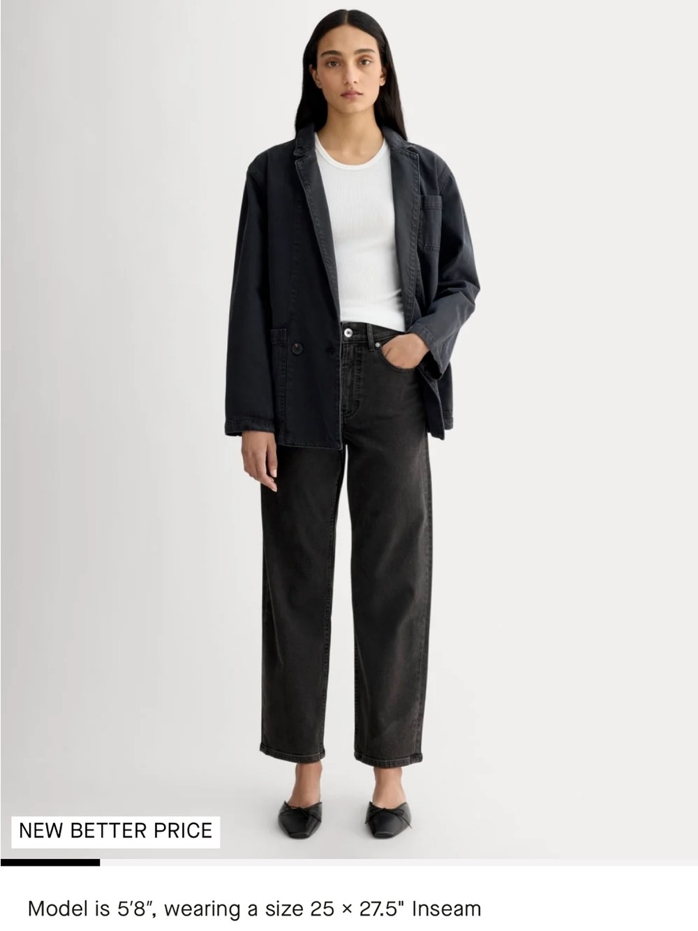 Straight-Leg Women’s Jeans in Black